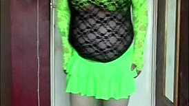 shy crossdressing sissy begs for your piss to fill and swallow his tube