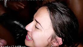Nuria Millan Takes Birthday Gangbang 6 Guys DP DVP DAP TP
