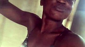 crazy bitch strips and twerks her naked ass like a total wild slut!