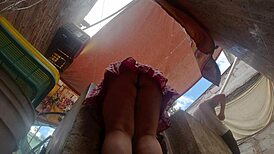 Naughty Brother-in-Law Secretly Films Latina Campesina Upskirt