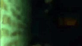 Young trans secretly strokes outdoors in daylight