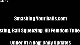 Feel My Heel Crush Your Balls Until They Beg for Mercy, Slave