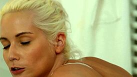 sharon white bends over in soapy bath for raul costa doggy then cum on big tits