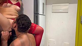 whoa, check this leak! i busted that latina redhead teen virgin's cherry in sheer red lingerie blowjob monster cock 1on1 full amateur porn!