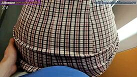 Public Elevator Blowjob Turns Into Facial Cumshot For Cute Latina Student With Braces And Glasses