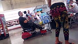 i cant stop staring at these busty leggings girls