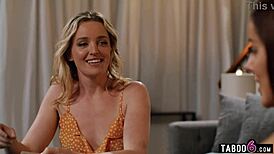 poker night turns hot when lesbian couple licks pussy after losing hand