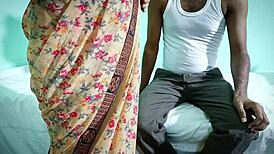 Desi boy fucks hot cute bhabhi doggystyle in dorm instead of husband