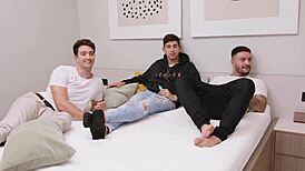 Innocent Ebony Fulfills Wild Gangbang Fantasy Double Pen Orgasm