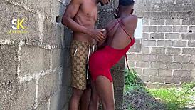 Carpenter Pounds Pickup Girl Doggystyle Outdoors Moaning