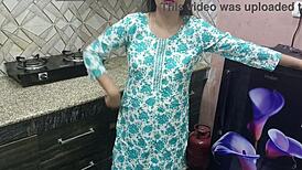 Indian stepmom, why are you seducing your young stepson in the kitchen for hardcore doggystyle pounding with those big tits?