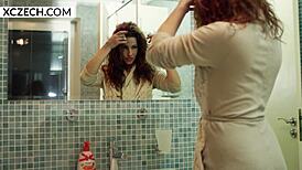 hey sexy milf mom shakes her huge tits in shower xczech com 💦😍