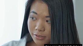 visiting best friend's lesbian stepmom misty stone licks vina sky's asian pussy