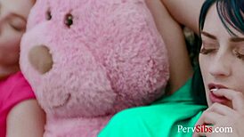 ohh shit, we got caught lesbian tribbing in garage... jewelz blu punishes lacy lennon hard!!