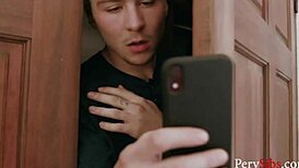 ohh shit, we got caught lesbian tribbing in garage... jewelz blu punishes lacy lennon hard!!