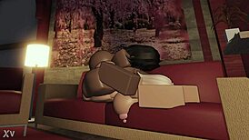 Huge black cock rams deep into tight pussy splitting her wide open apartment style.