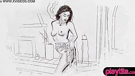 Beautiful Indian Teen Angel Constance Strips Sensually Revealing Tight Curves