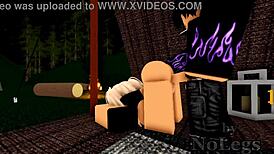 roblox dude sneaks tent fuck with hottie amid camping chaos