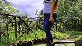 thick juicy ass in tight jeans begs for a hard pounding ride