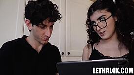 hey, slutty nikki slick is banging her boss nick strokes hard