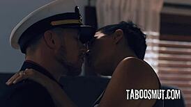 asian widow makes stepson wear military uniform and fuck her doggystyle rough cowgirl