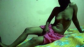 i caught my best friend chilling naked on bed saggy tits curvy body