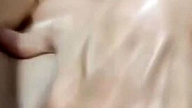 married woman tempts lover with slow sensual zap masturbation display