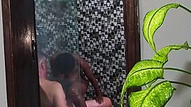 morning shower sex rocks she makes me lick her juicy pussy after i cum inside