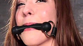 Newbie skinny slave bound tight screaming through brutal bdsm pain training!