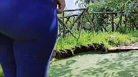 thick juicy ass in tight jeans begs for a hard pounding ride