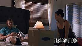 asian widow makes stepson wear military uniform and fuck her doggystyle rough cowgirl