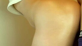 Uncensored Japanese Stepdaughter's Huge Ass Cums Close-Up While Sleepwalking