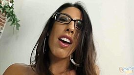 Dava Foxx grabs your huge cock for a teasing handjob session