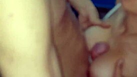 first time spanish for boyfriend ends with his cum blasting my huge natural tits