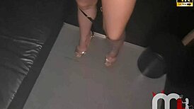 hot brazilian wife sucks huge cock in booth cuck films!