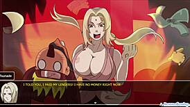 I'm obsessed with Ino Yamanaka blowing Naruto in Living with Tsunade hentai game 0.44.1