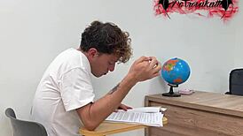 naughty schoolgirl slut begs classmate's big cock for deepthroat doggystyle and humiliating creampie pounding?