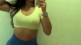 hidden cam catches athletic latina rosmery lara's big ass workout