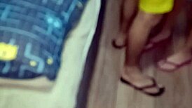 first time spanish for boyfriend ends with his cum blasting my huge natural tits