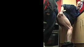 she handles his tiny dick bent over just like monster cocks part 18