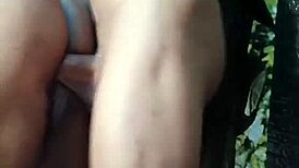 Nigarchrist petal bends over shaved pussy for retro doggystyle monster cock slamming