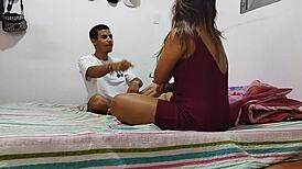pareja amateur folla duro con creampie en pussy, porno espanol casero