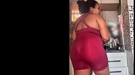 Listen to my bbw ebony latina's huge curvy ass blast the loudest farts ever!