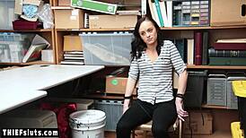 lp officer roughly fucks tied teen thief kylie martin big cock