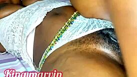 Ebony Teen Alexa Gh's Creamy Pussy Creampied Rough in Full Outdoor Video