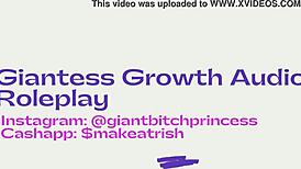 ordinary girl suddenly grows huge, her giantess feet crush and tease in audio fetish roleplay