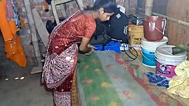 nude indian bhabhi GETS FUCKED very hard in wild amateur couple sex action