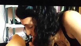 Nicole Marshall's sloppy cock sucking drives me wild with cum-dripping whore passion
