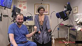 tampa university rebel wyatt spreads shaved pussy and big natural tits closeup