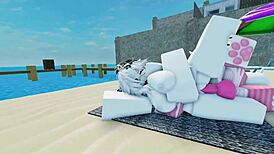 Shark Furry Unleashes Wild Beach Action In Roblox